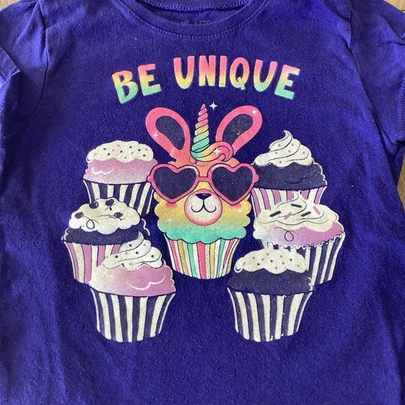 Girls “Be Unique” Short Sleeve Tee - Picture 3 of 4